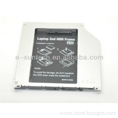 Universal Sata 9.5mm 2nd Hard Driver Aluminum Caddy for MAC Optical